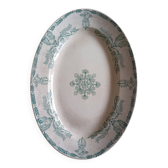 Oval ironstone dish "Compiègne" K&G Lunéville