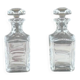 Paire de carafes en cristal de Baccarat, XXe Siècle