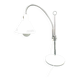 White flexible aluminor chrome and sheet metal table lamp 1970 pop art design