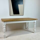 Ivory white base farmhouse table