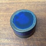 Mid-century German studio pottery bottle vase with lid by Cornelsen Kindermann, 1960s.