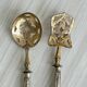 Set de 4 couverts de service anciens