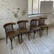 Set 4 chaises bistrot bois