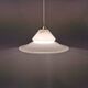 Lampe suspendue en verre opale, de la verrerie danoise Holmegaard, années 1980