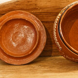 Covered terracotta pan