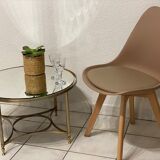 Round coffee table vintage mirror