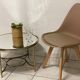 Table basse ronde miroir vintage