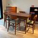 Set of 4 Scandinavian teak chairs – Model "Kristin" – 1960s