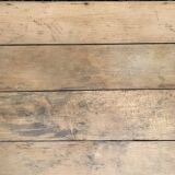 Art Deco farmhouse table in raw wood