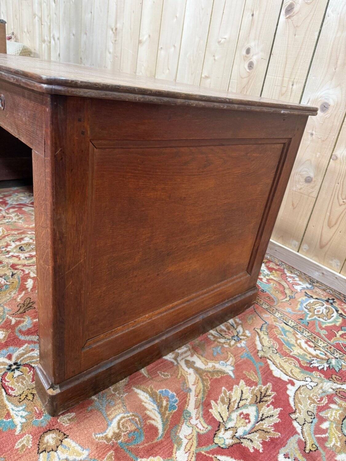 Solid oak shop counter