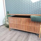 Vintage rattan box