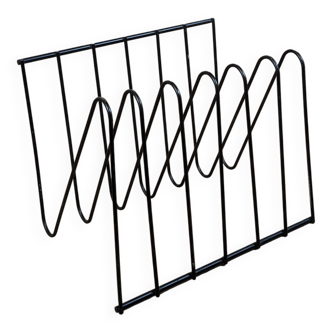 Porte-revues ou porte-vinyles “Z” par François Arnal, Design vintage des an