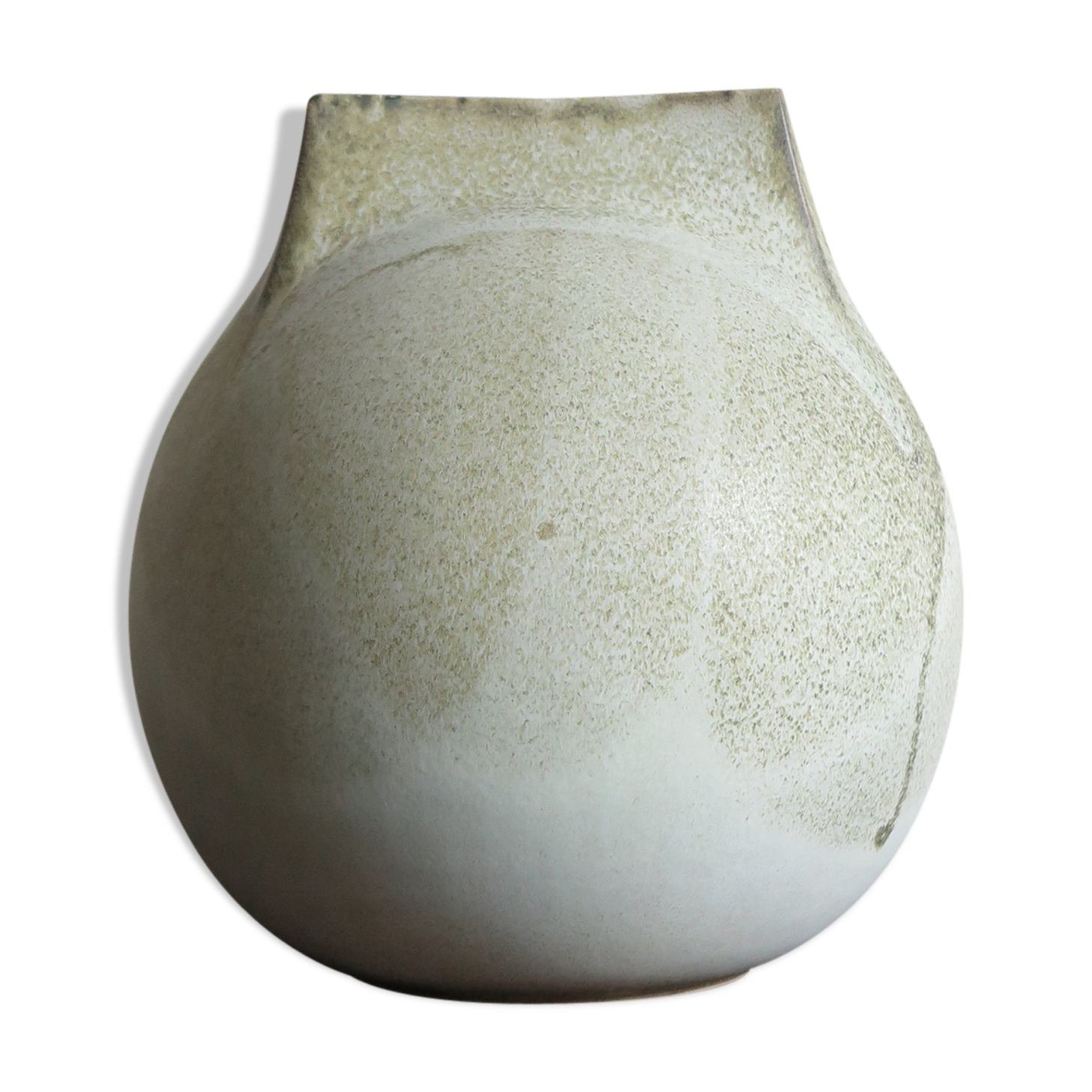 Franco Bucci Italian big sandstone vase, 1970s