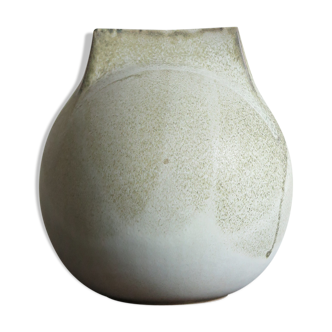 Franco Bucci Italian big sandstone vase, 1970s