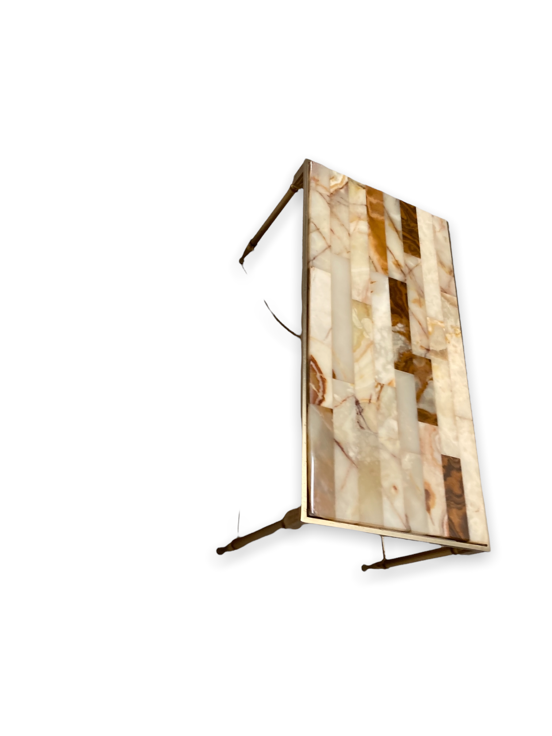 Coffee Table Hollywood Regency Italian Marble