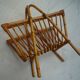 Magazine rack Wicker, vintage 70 s