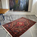 Oriental carpet old handmade wool, 157x105 cm