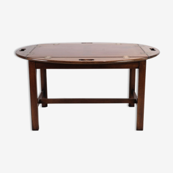 Table basse en acajou des années 1950