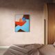 Figurative painting "in your arms" celestial