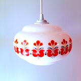 Suspension in opaline screen-printed 1970