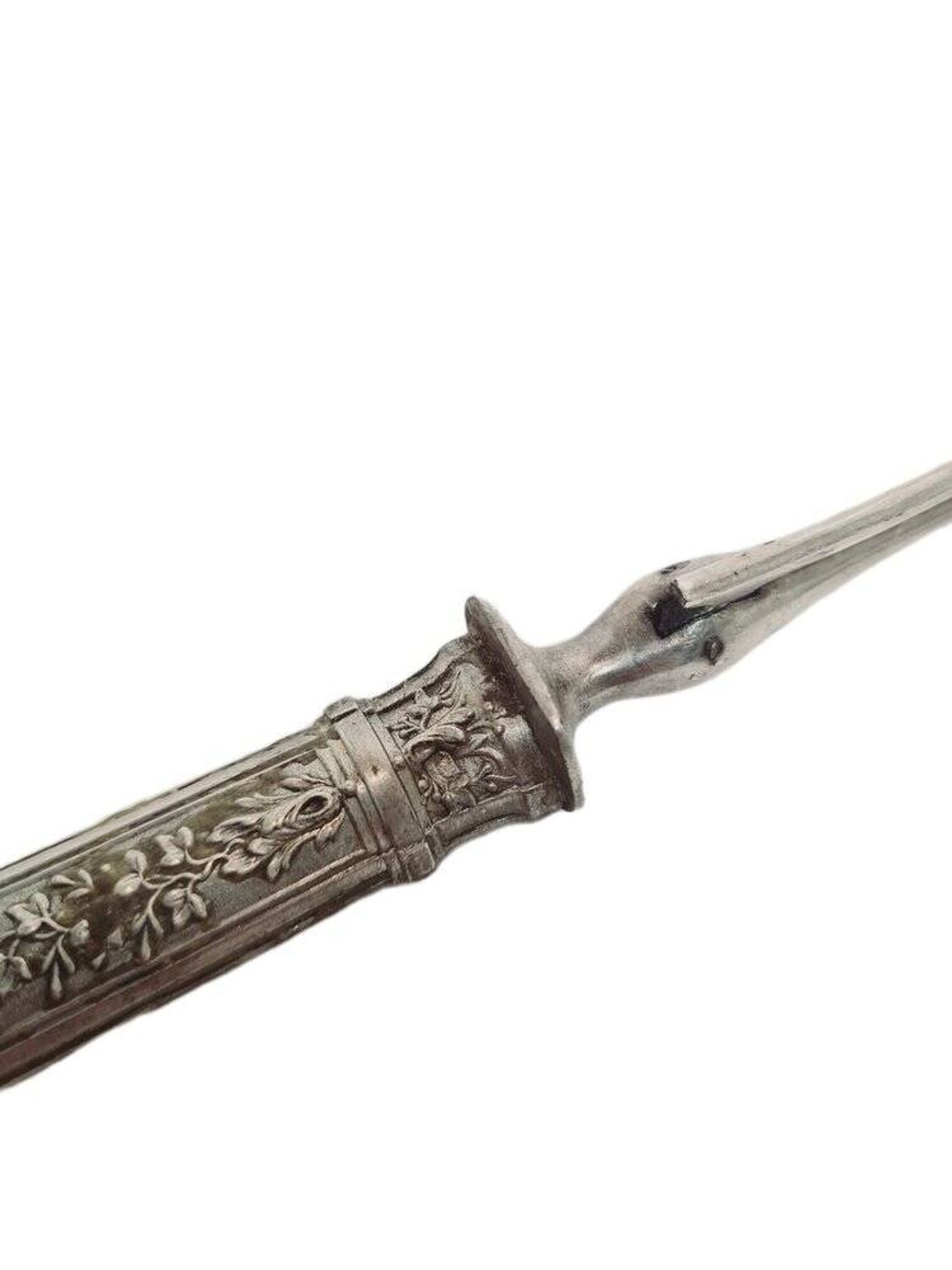 Fourchette à rôtir en argent classique, France, années 1880