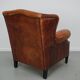 Vintage Dutch club chair in cognac leather, 1970s