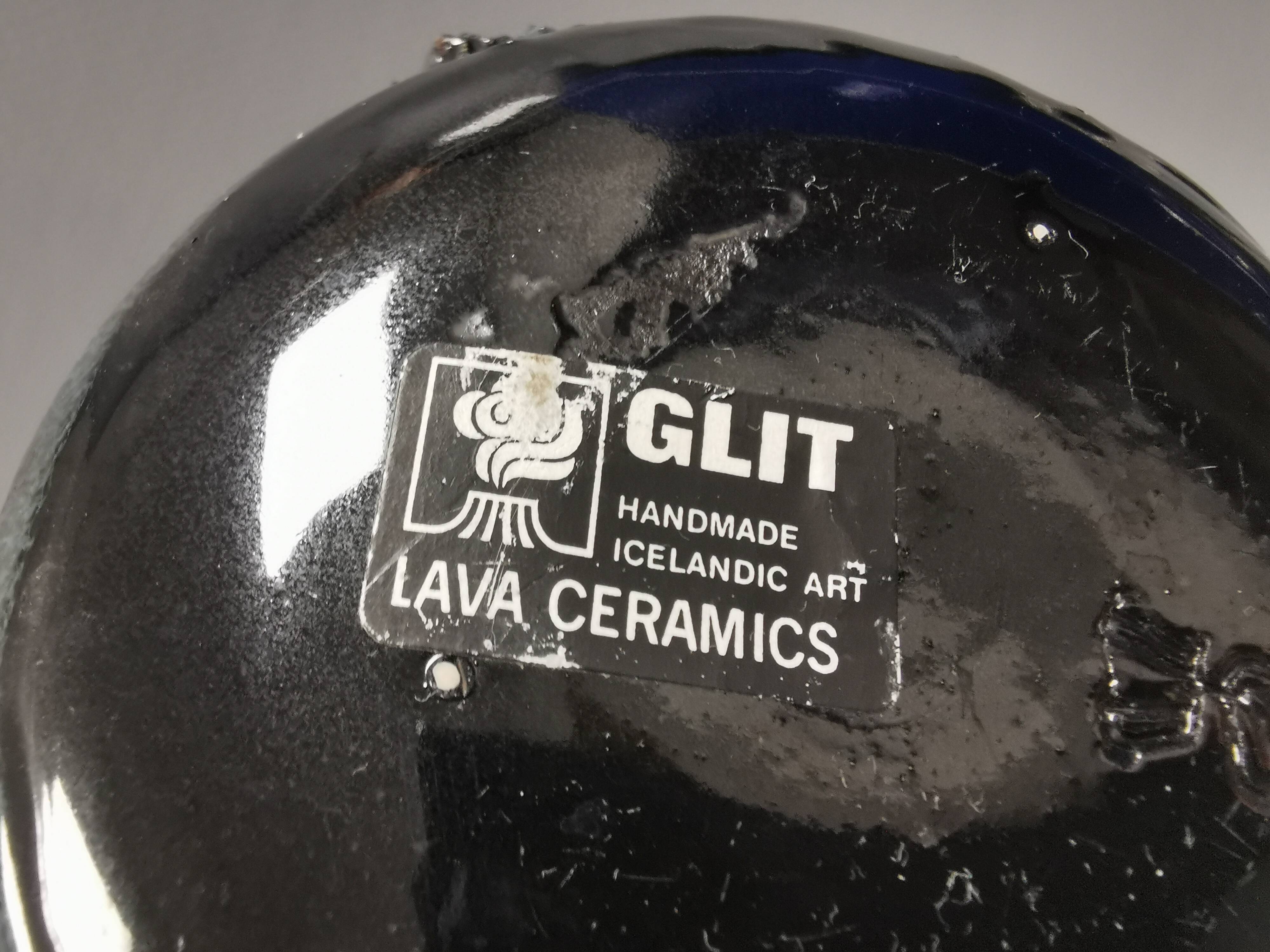 Lanterne Rare Glit Islande – 22,5 cm – Par Gerhard Schwarz