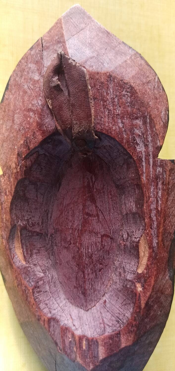 African mask with beads