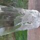 Vase glass pressed 1950
