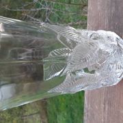Vase verre pressé 1950
