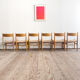 Ensemble de 6 chaises CH36 de Hans J. Wegner en chêne, corde danoise