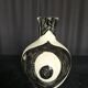 Black & white ceramic pitcher