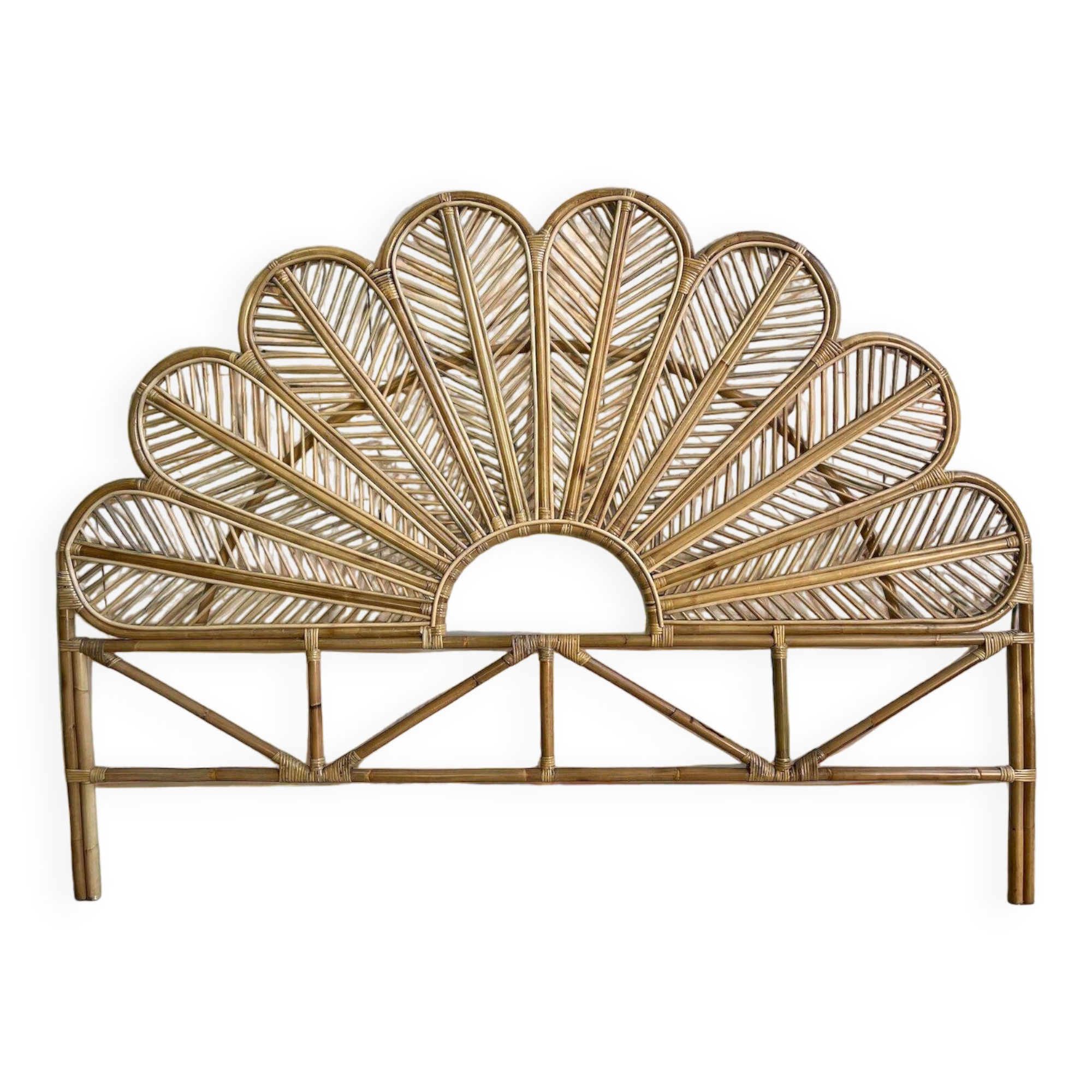 Handmade wicker headboard