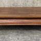 Large solid teak opium coffee table, elephant legs