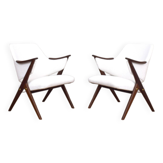 Mid-Century Norwegian Teak Armchairs Knott from Brunstad Møbelfabrikk, 1960s, Set of 2