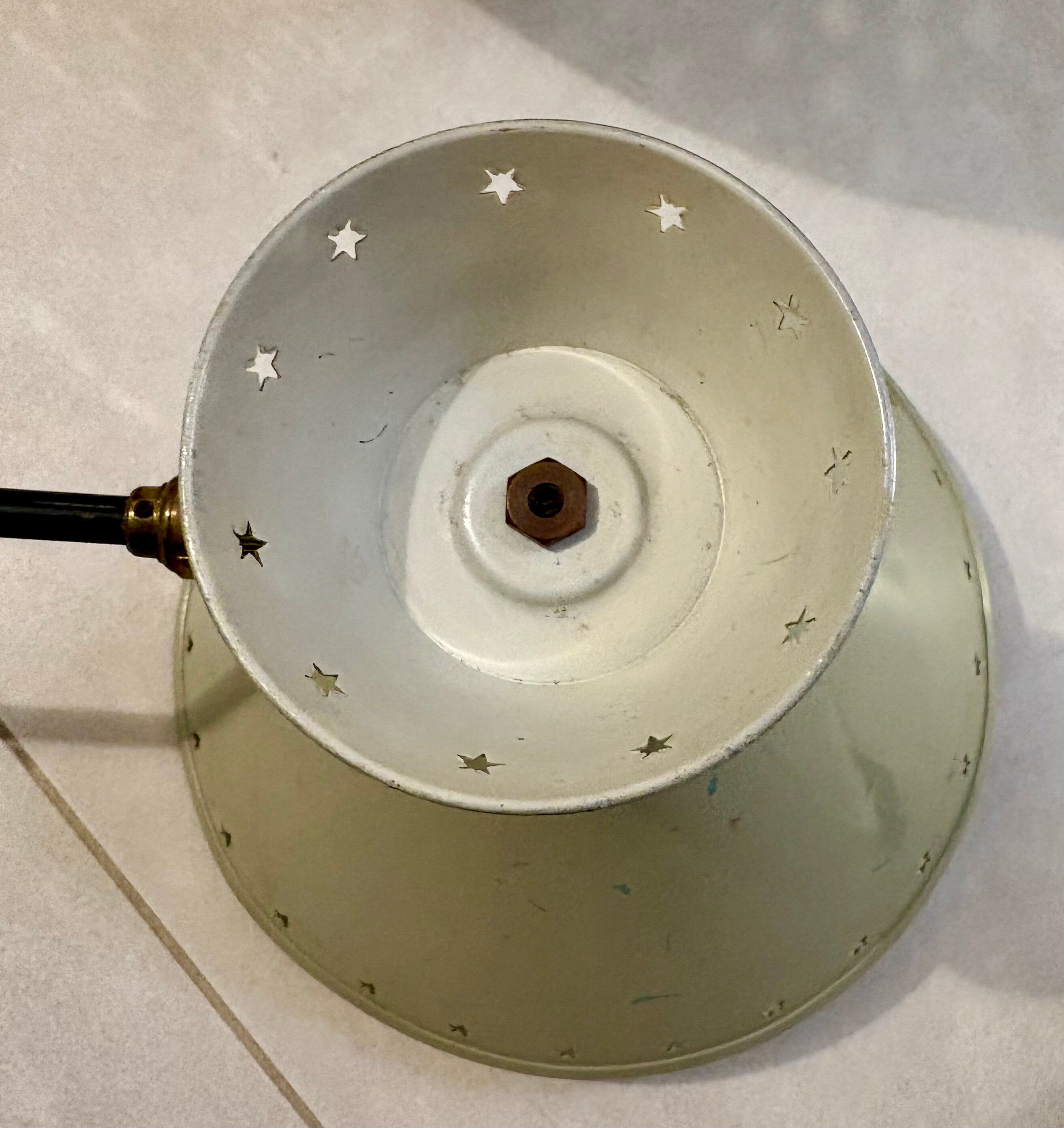 Rare lamp/wall light diabolo arm by Guariche Robert Mathieu Lunel