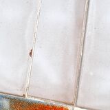 Coffee table 70s ceramic and stainless steel