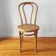 Chaise bistrot vintage assise en cannage