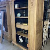 Dresser, bookcase in raw wood