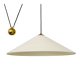 Large Adjustable Brass Pendant Lamp with Counterweight by Florian Schulz