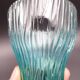 Set of 6 turquoise glass water glasses around 1975