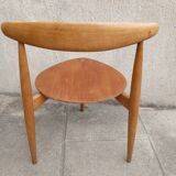 50s heart-shaped tripod chair