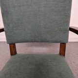 Pair of art deco style bridge armchairs