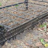 Bench, cast iron daybed, late 19th - early 20th century