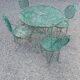 Salon de jardin fer forgé 1950/60