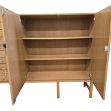 XL vintage mid-height wardrobe with brutalist accents