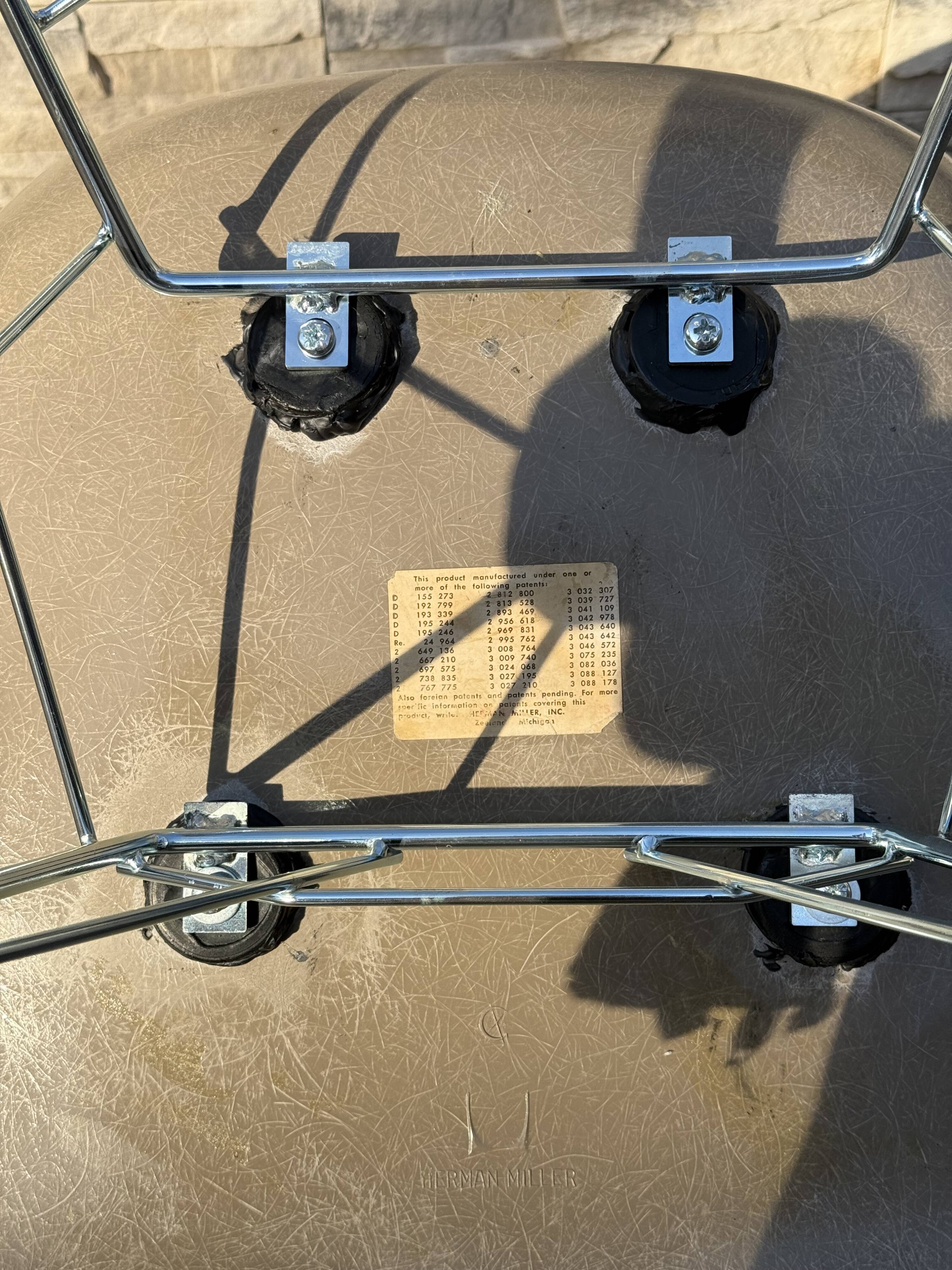 Rar herman miller hide gray charles ray eames 60s design us no vitra