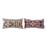 Set of 2 vintage Turkish cushion covers 23x48 cm