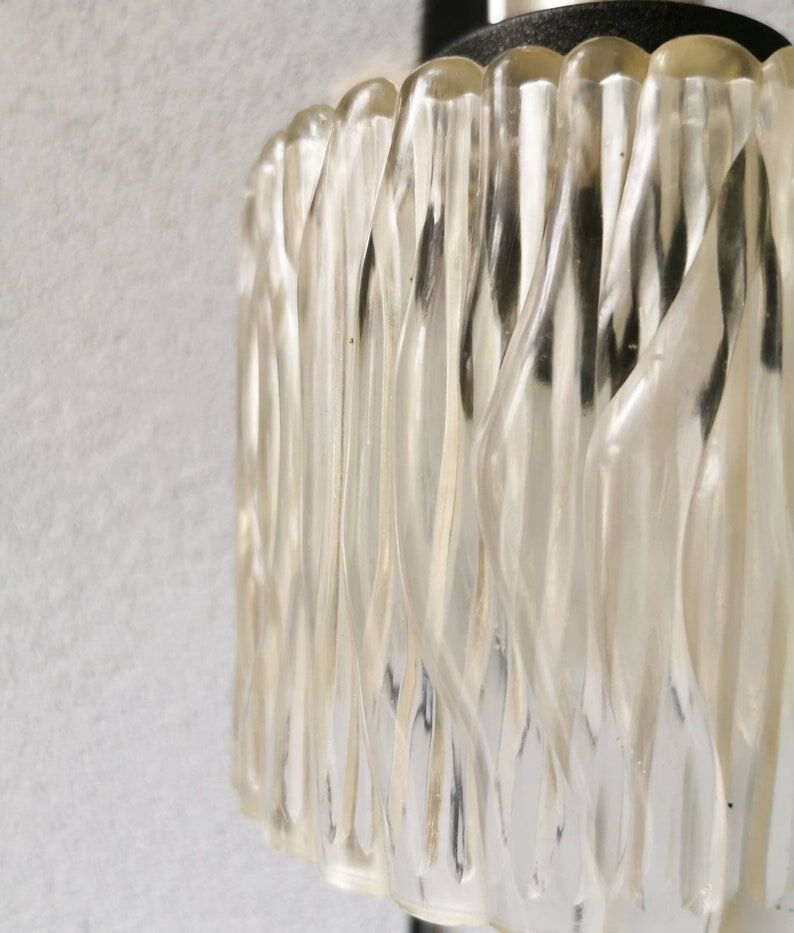 Fishing rod wall lamp, 1970s