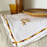 10 serviettes de table brodées